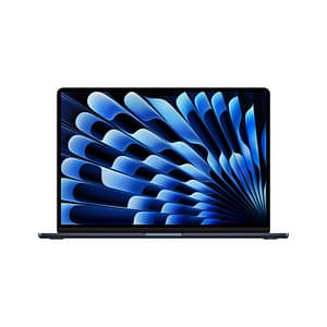 MacBook Air M3 (2024) 15,3′, 256 GB 8 GB Apple GPU 10, Midnight – Azerty – Ricondizionato – Condizioni eccellenti