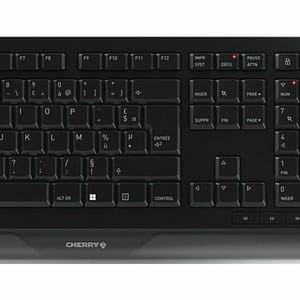 Set tastiera e mouse wireless CHERRY GENTIX DESKTOP, nero, USB, AZERTY – IT – nuovo