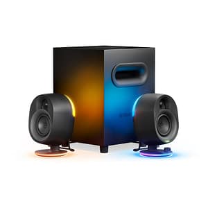 Set di altoparlanti per PC/laptop Steelseries Arena 7 Nero 2.1 canali a 2 vie Bluetooth – nuovo