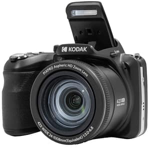 KODAK Pixpro Astro Zoom AZ425 – Fotocamera digitale bridge, zoom ottico 42X, grandangolo 24 mm, 20 megapixel, 3 LCD, video Full HD 1080p, batteria agli ioni di litio – Nero – nuovo