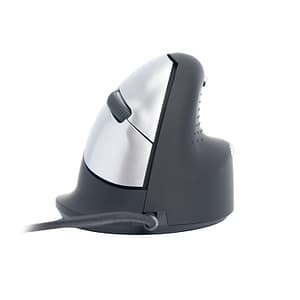 R-Go HE Break Mouse, mouse verticale ergonomico, con software anti-TMS, medio (lunghezza della mano 165-185 mm), 5 pulsanti, USB cablato, compatibile con Windows/Mac/Linux – nuovo