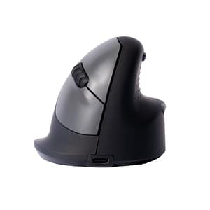 R-Go HE Break Mouse, mouse verticale ergonomico, con software anti-TMS, medio (lunghezza della mano 165-185 mm), 5 pulsanti, Bluetooth, compatibile con Windows/Mac/Linux – nuovo