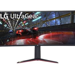 LG 38  gaming DISPLAY Nero NANO IPS curvo 21:9 UWQHD 3840×1600 144Hz 1ms 450cd/m2 2xHDMI 2xUSB 3.0 VESA DP Modalità FreeSync DAS Nero Stabilizzatore Inclinazione Regolazione Su – nuovo