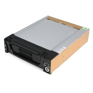 StarTech.com Rack in alluminio rimovibile per uso intensivo da 5,25  con ventola per unità disco SATA da 3,5 . – nuovo