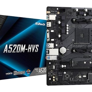 Asrock A520M-HVS AMD A520 AM4 slot micro ATX – nuovo