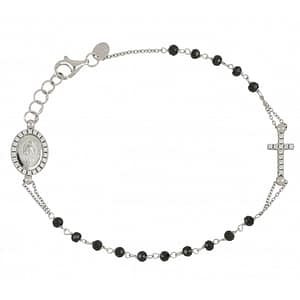 Bracciale Donna Rosario Oro Bianco GL101729