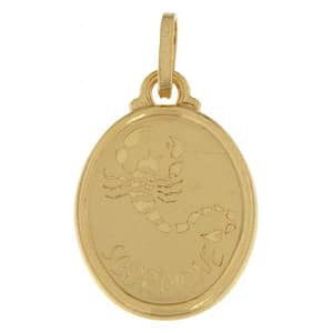 Ciondolo Segno Zodiacale Scorpione Oro Giallo GL100263