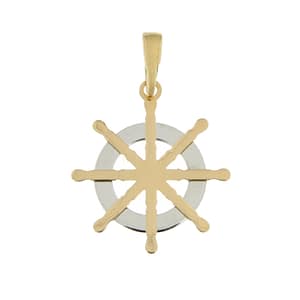 Ciondolo Timone Oro Giallo Bianco GL101108