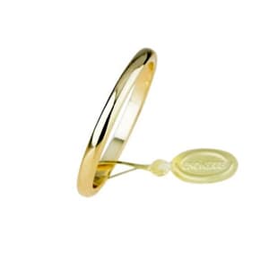 Fede Nuziale Unoaerre 3 Grammi Oro Giallo Fascia Stretta 30AFN1