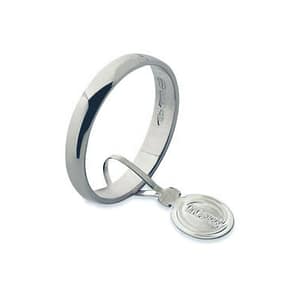 Fede Nuziale Unoaerre Classica 2 Grammi Oro Bianco 20AFN006