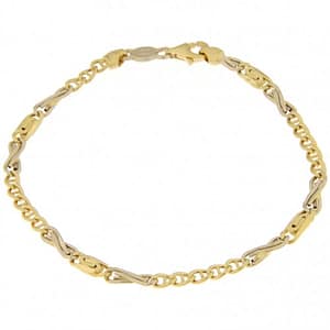 Bracciale Uomo Unoaerre Oro Giallo Bianco GL100112