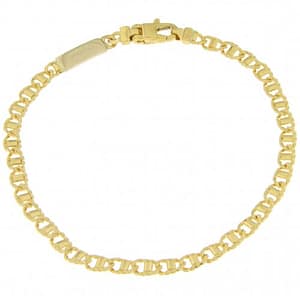 Bracciale Uomo Unoaerre Oro Giallo Bianco GL100117