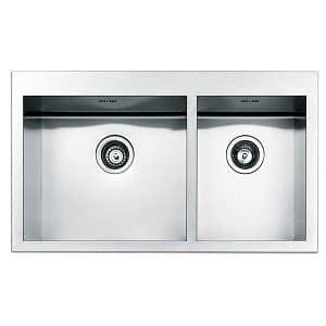 LAVELLO APELL SQ45.30ISC 6X51 cm 2 VASCHE RETTANGOLARI#CONSEGNA IN 3 SETTIMANE#