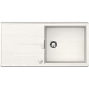 LAVELLO FRAGRANITE 1 vasca sopratop 100 x 50 con gocciolatoio reversibile – bianco puro TIAD100LA99#CONSEGNA IN 3 SETTIMANE#