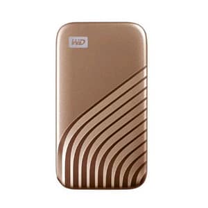 Western digital my passport wdbagf0020bgd ssd 2.000gb esterno portatile usb-c 3.2 gen 2 velocita di lettura 1050 mb/s velocita di scrittura 1000 mb/s oro
