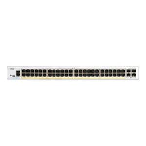 Cisco catalyst 1200-48p-4g switch gestito l3 – 48 x 10/100/1000 (poe+) + 4 x gigabit sfp – poe+ (375 w) montabile su rack bianco