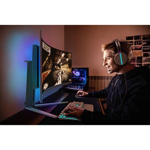 Philips evnia 8000 49m2c8900l-00 monitor pc 48.9“ 5120×1440 pixel dual qhd qdoled bianco