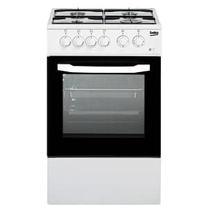 Beko css42014fw cucina a gas forno elettrico con grill 4 fuochi capacita` 54 litri classe energetica b 50 cm bianco
