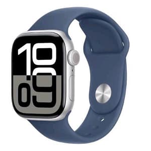 Apple watch series 10 gps 46mm cassa in alluminio argento cinturino sport denim – m/l
