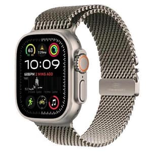 Apple watch ultra 2 gps + cellular 4g 49mm cassa in titanio naturale cinturino loop milanese titanio naturale – m