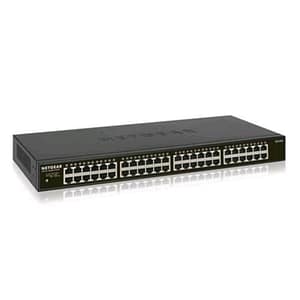 Netgear gs348-100eus switch 48 porte no gestito gigabit ethernet (10/100/1000) nero 1u
