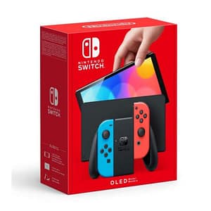 Nintendo switch oled blu neon/rosso neon