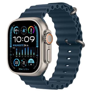 Apple watch ultra 2 gps + cellular 4g 49mm cassa in titanio natural titanium cinturino ocean blu navy