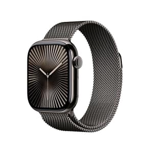 Aw s10 gps + cellular 42mm slate titanium case with slate milanese loop