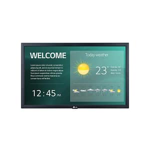 Lg 22sm3g-b visualizzatore di messaggi 21.5“ ips full hd pannello piatto per segnaletica digitale nero processore integrato