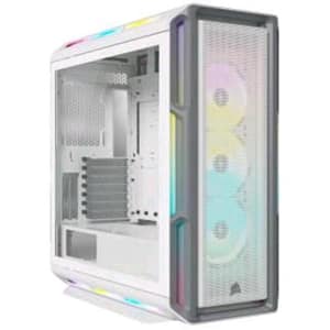 Corsair icue 5000t case midi tower atx alimentatore non incluso 3 ventole anteriori 120mm installate pannello in vetro temperato colore bianco