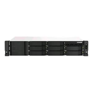 Qnap ts-864eu-rp-8g server nas 8 allogiamenti ram 8gb 2.5 gigabit ethernet montabile in rack