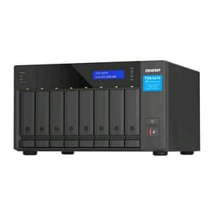 Qnap tvs-h874x nas chassis tower i9 16 core ram 64gb-8 bay hdd/ssd 3.5-4 porte lan rj-45 10/100/1000/2500/10000 mbps black