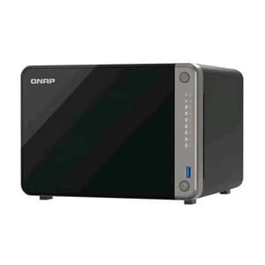 Qnap ts-ai642-8g nas chassis tower arm cortex-a76 quad-core ram 8gb 6 bay hdd sata iii 2.5/3.5 hot swap 2 porte lan rj-45 black