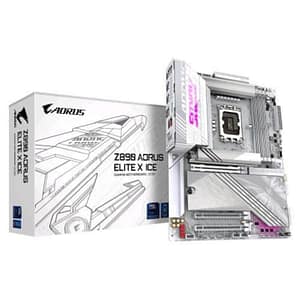 Gigabyte z890 aorus elite x ice scheda madre – supporta cpu intel core ultra (serie 2), vrm a 16+1+2 fasi, fino a 9500mhz ddr5 (oc), 1xpcie 5.0 + 4xpcie 4.0, wi-fi 7, lan 2.5gbe, thunderbolt 4