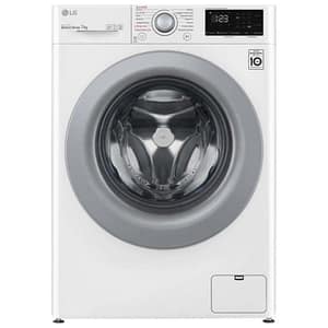 Lg f2wv3s7s4e â? lavatrice slim a carica frontale 7 kg, 1200 rpm, classe energetica d, ai dd, lavaggio a vapore steam, (85x60x47,5 cm), bianco