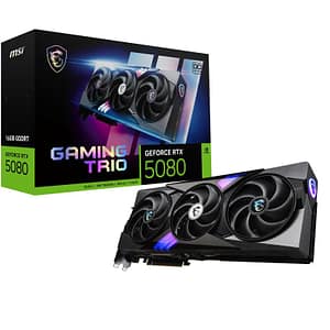Msi gaming geforce rtx 5080 16g trio oc scheda video nvidia 16 gb gddr7 triple fan express x16 5.0 – 1 x hdmi 3 x displayport