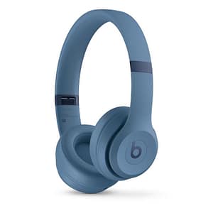 Beats solo 4 cuffie con microfono over ear bluetooth senza fili jack 3,5 mm usb-c isolamento dal rumore blu ardesia