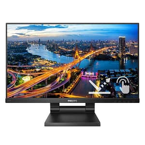 Monitor smooth-touch philips lcd led 23.8 242b1tc/00 4ms softblue mm fhd 1000:1 black vga hdmi dp 2xusb3 vesa fino:31/03