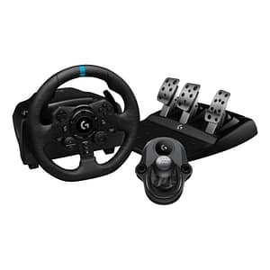 Logitech volante e pedaliera simulatore guida g923 ps4 bundle shifter