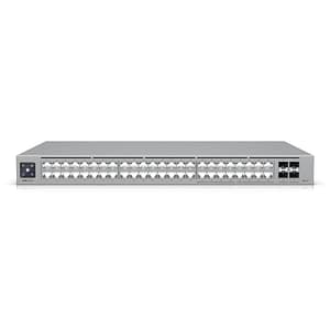 Switch 48p lan gigabit ubiquiti usw-pro-max-48 l3 16p rj45 2.5gbe 32p rj45 1gbe montaggio rack