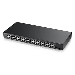 Switch zyxel gs1900-48-eu0102f 48p giga + 2p sfp gigabit, ipv6,vlan, rack 19 gar. a vita