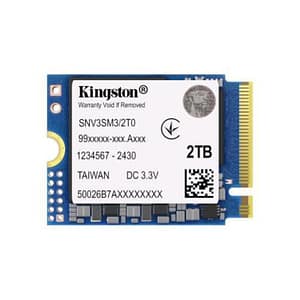 Ssd-solid state disk m.2(2230) nvme 2000gb(2tb) pcie4.0x4 kingston snv3sm3/1t0 read:6000mb/s-write:5000mb/s