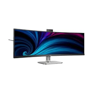Philips monitor curvo 49 led va dual qhd 32:9 4ms 450 cdm, usb-c dock, webcam, reg altezza, dp/hdmi, multimediale