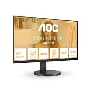 Aoc monitor 27 led ips 4k uhd 16:9 4ms 350 cdm, reg altezza, usb-c dock, hdmi, multimediale