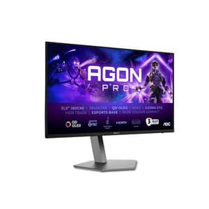 Aoc monitor gaming 32 qd-oled 4k uhd 165hz, reg altezza, dp/hdmi, multimediale
