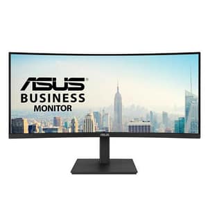 Asus monitor curvo 34 led va wqhd 21:9 4ms 300 cdm, reg alt, usb-c, dock dp/hdmi, multimediale