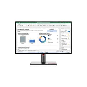 Lenovo monitor 27 led ips 16:9 qhd 4ms 350 cdm, pivot, usb-c, dp/hdmi, multimediale, p27h-30
