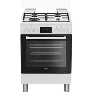 Beko cucina a gas 4 bruci.fornoelet.vent.66lt 60×60 bianco fbe62310gw