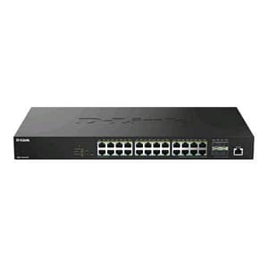 D-link dms-1250-28p switch di rete gestito l2+ 28 porte – 24 x 10/100/1000/2.5g (poe+) + 4 x 10 gigabit sfp+ poe+ (475 w) desktop