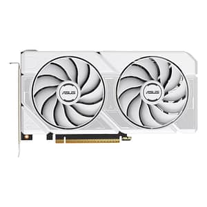 Asustek svga asus dual-rtx5060-o8g-white nvidia 8gbddr7 128bit 2565mhz-o.c. pcie5.0 1xhdmi 3xdp 7680×4320 2,5slot bianca 90yv0n15-m0na00